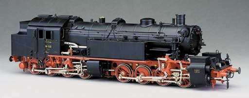 A finely detailed Gauge 1 two-rail electric model of the German DR 080+080 (D+D) Mallet Banking Tank Locomotive Baureihe 96 No. 96022 by Maffei No. 5342 of 1923