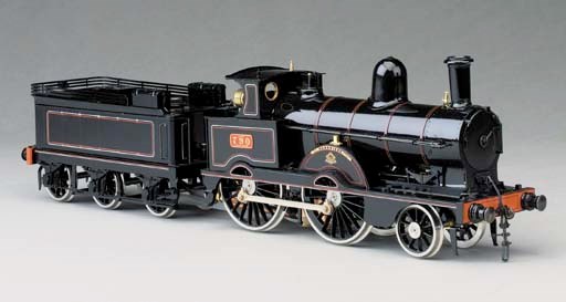 A well proportioned Gauge 1 spirit-fired steam model of the LNWR Jumbo 2-4-0 Locomotive No. 790 "Hardwicke" and three-axle Tender