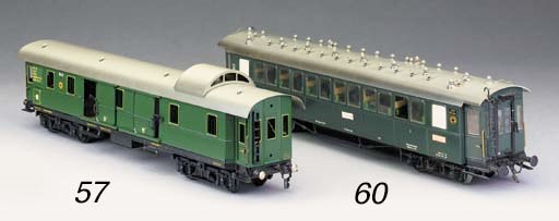 A Gauge 1 two-rail electric model of the German DR four-axle Bogie Corridor Post Van No. 19451