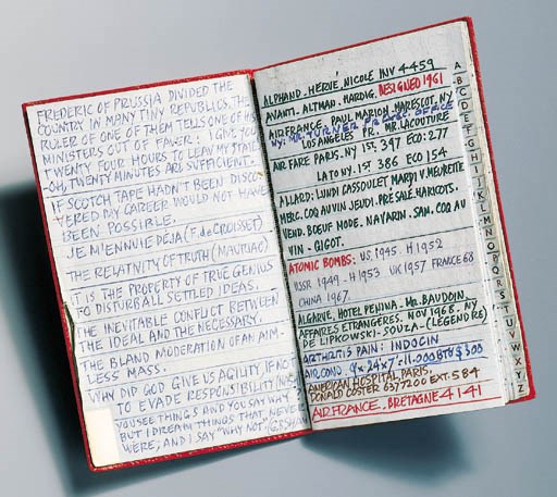 RAYMOND LOEWY'S ADDRESS BOOK