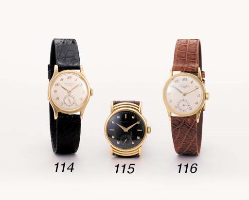 Patek Philippe. A fine 18K gold waterproof wristwatch with Breguet numerals