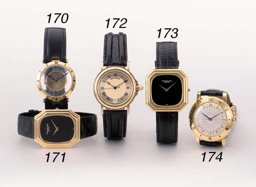 Jaeger-LeCoultre. An 18K gold backwound mystery wristwatch