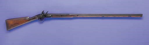 AN HISTORIC ENGLISH 16-BORE FLINTLOCK FOWLER, ONCE OWNED BY WACO PIONEER J.W. "SALLIE" MANN, CIRCA 1840S