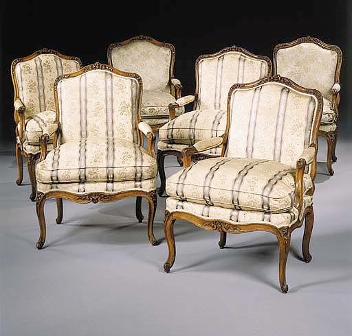 SUITE DE SIX FAUTEUILS A LA REINE D'EPOQUE LOUIS XV