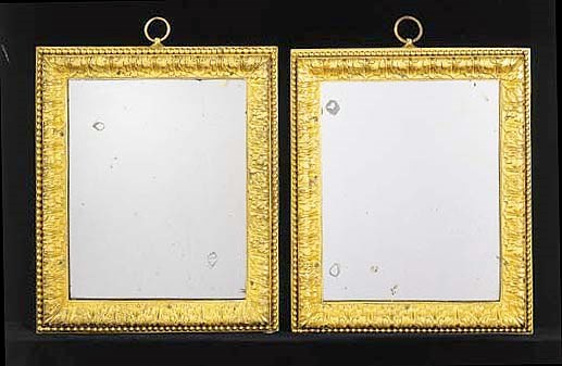 PAIRE DE CADRES D'EPOQUE LOUIS XVI