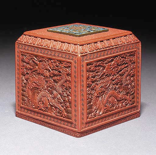 A red lacquer box and cover
18th Century