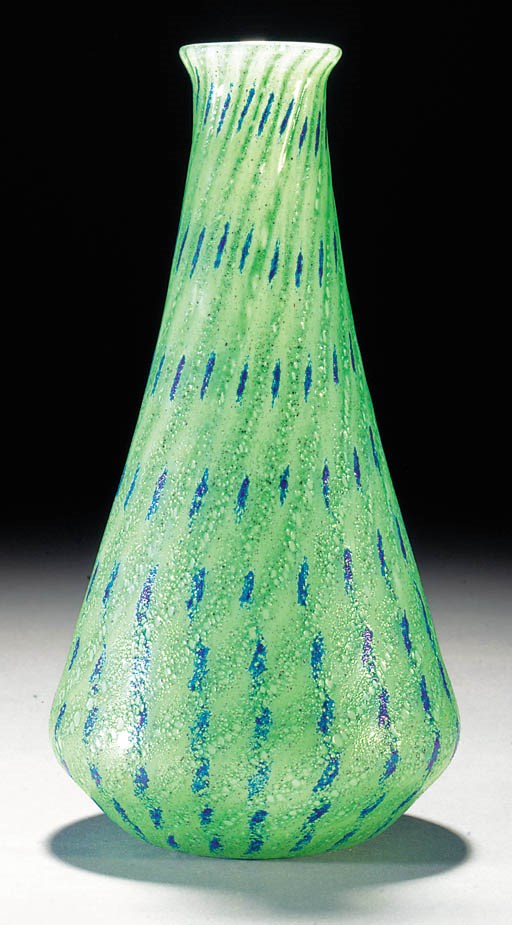 A Monart surface decorated vase