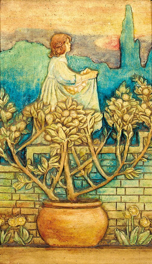 A Compton Potters' Arts Guild plaster picture