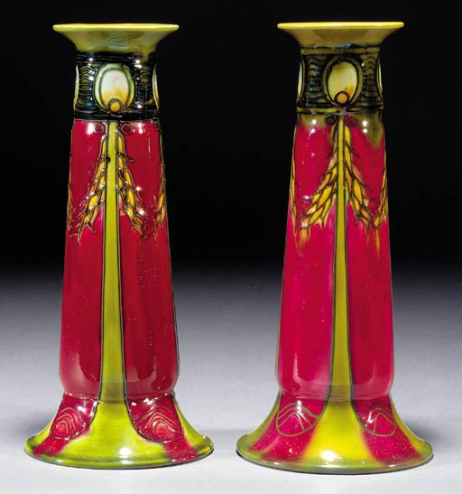 A pair of Minton Secessionist vases