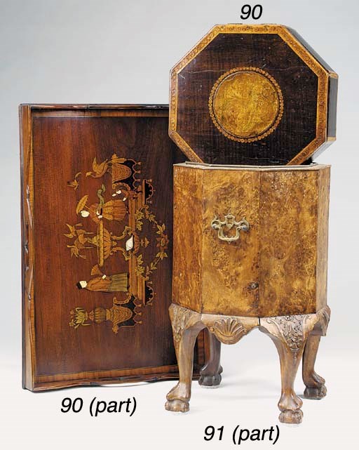 An Edwardian mahogany tray, early 20th century