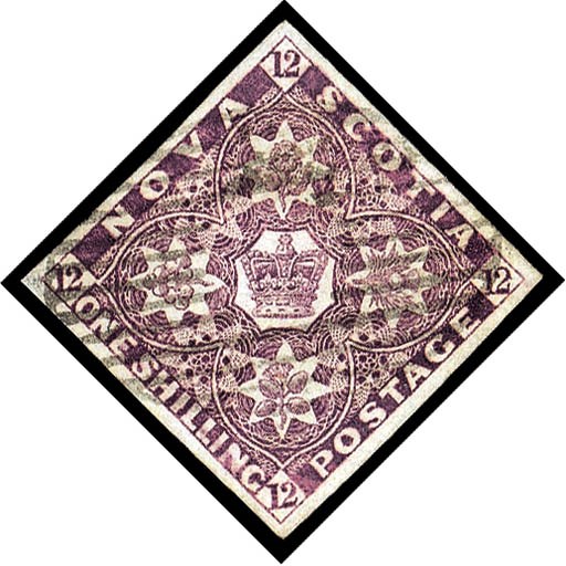 used  -- 1/- deep purple with large regular margins, lightly cancelled, strong colour and an outstanding example of this rare stamp. Certificate (1997). S.G. 7c, £3,750. Photo