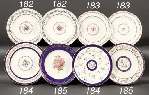 Two Sevres plates