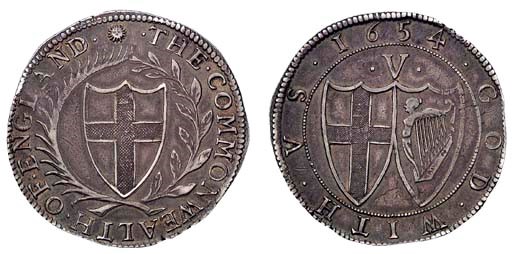 Crown, 1654 (ESC 7, R3; S.3214), nearly extremely fine, nicely toned, extremely rare