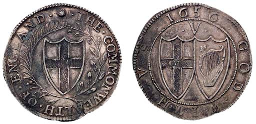 Crown, 1656, large 6 over small 6 over 4 (ESC 9A, R), good very fine with scratches, rare