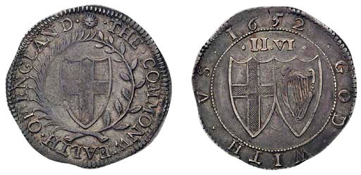 Halfcrown, 1652 (ESC 429, R; S.3215), a pleasing very fine, attractive light tone, some lustre, rare