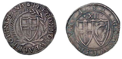 Shilling, 1653 (ESC 987; S.3217), a pleasingly toned, good very fine