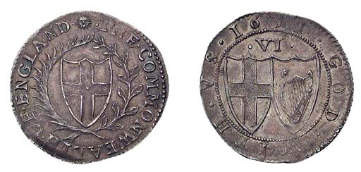 Sixpence, 1651 (ESC 1484; S.3219), almost extremely fine, attractively toned with some lustre