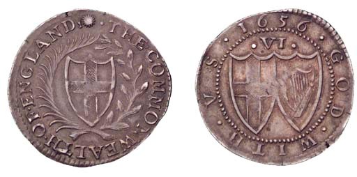 Sixpence, 1656 (ESC 1492, S; S.3219), struck on a full round flan, toned, good very fine