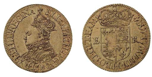 Elizabeth I (1558-1603), Half-pound, milled issue, m.m. lis, (1564-8), crowned bust left, rev. arms dividing E-R (N.2019/4; S.2543; Schneider 760), weak in centre of reverse, small scratches at top of reverse, very fine