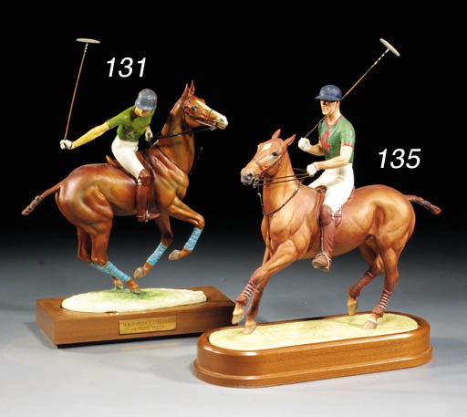 A Royal Worcester model of His Royal Highness Prince Charles on Pan's Folly