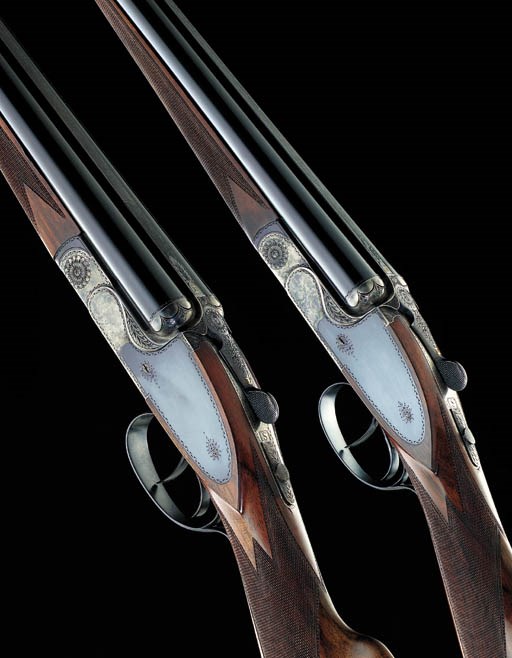A PAIR OF 20-BORE (2¾IN) SIDEPLATED-BOXLOCK EJECTOR GUNS BY P. CHAPUIS (ST. ETIENNE), NO. 229/230