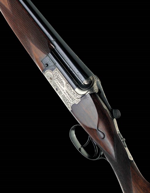 A 16-BORE OVER-AND-UNDER EJECTOR GUN BY C. LANCASTER, NO. 013476