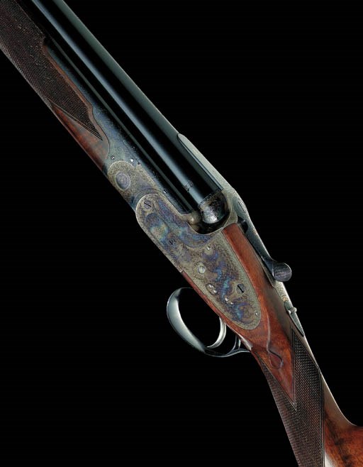 A FINE 12-BORE (2¾IN) SINGLE-TRIGGER OVER-AND-UNDER SIDELOCK EJECTOR GUN BY BOSS, NO. 7709