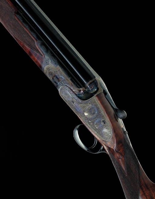A FINE 12-BORE SINGLE-TRIGGER OVER-AND-UNDER SIDELOCK EJECTOR GUN BY BOSS, NO. 7946
