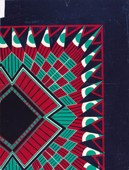 A collection of textile designs including two quarter designs for scarves - 1925-1926
See Illustration