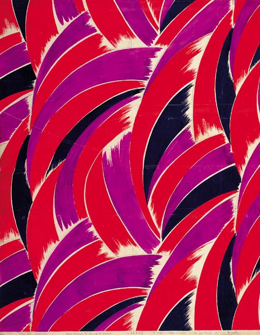 A large collection of Avant Garde designer textiles, some stamped 'Th. ROBERT GATTIKER' - circa 1935
See Illustration