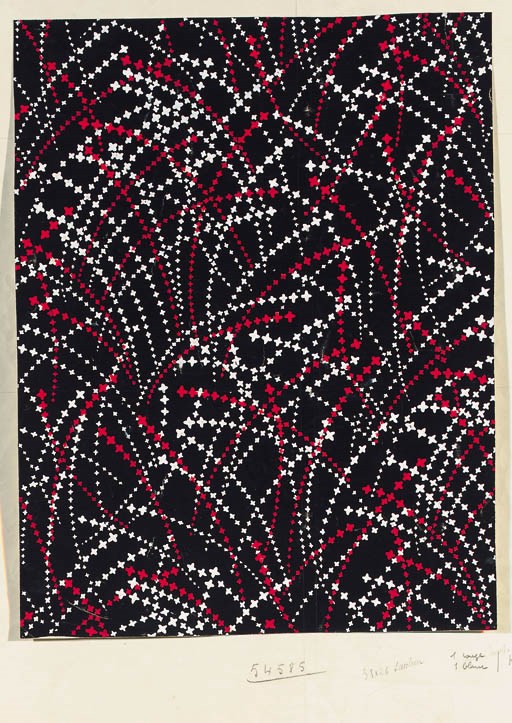 Twelve abstract designs for textiles one stamped P.R.George - 1936-1937
See Illustration 	 (12)
