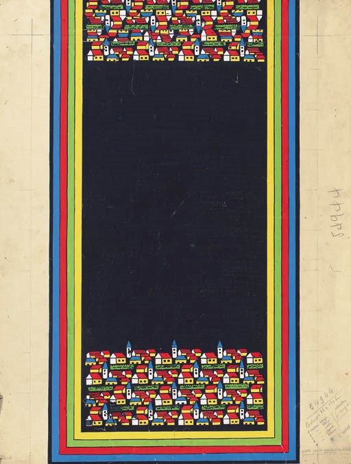 A collection of designs for long scarves and handkerchiefs, some with colourways - 1937-1938
See Illustration