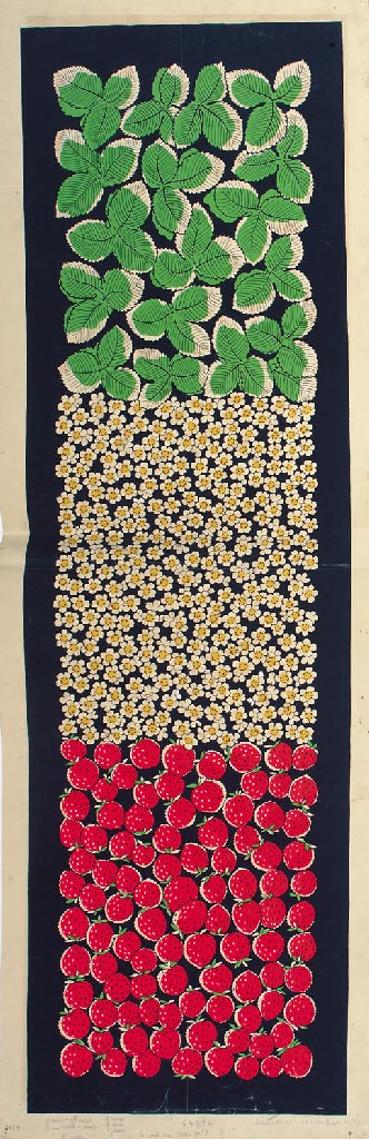 Four designs for long scarves with colourways - circa 1938
See Illustration