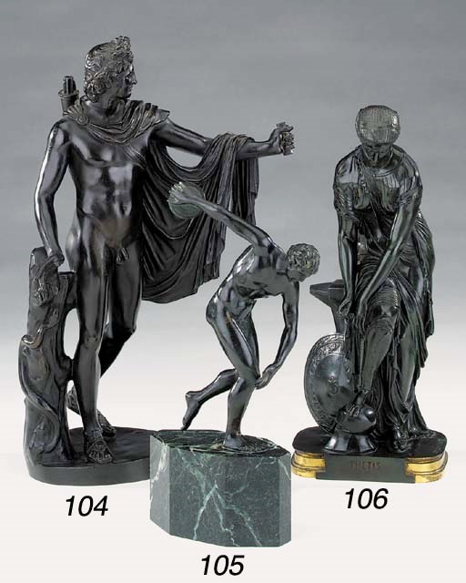 A French bronze figure of Thetis, third quarter 19th century