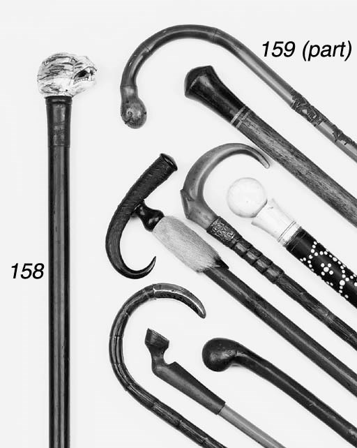 A Collection of thirteen walking sticks, late 19th and 20th century