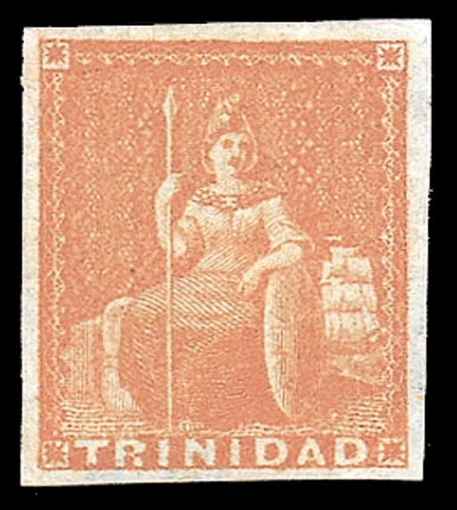 unused  (1d.) brownish red, good to large margins and brilliant colour, fine unused without gum. R.P.S. Certificate (1962). Sc. 1a; S.G. 7, £300. Photo