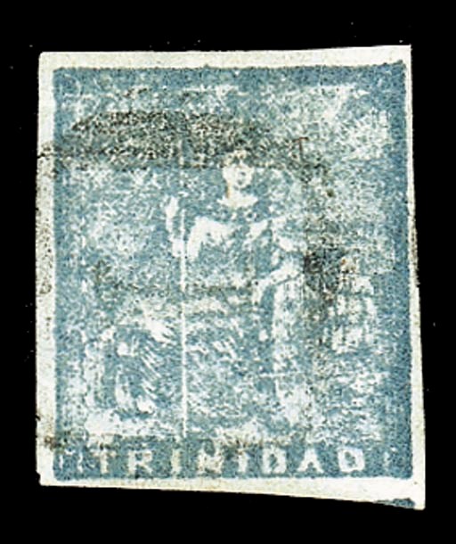 used  (1d.) slate-blue with good to large margins and lightly cancelled "1", very fine. B.P.A. Certificate (1946). Sc. 11; S.G. 18, £650. Photo