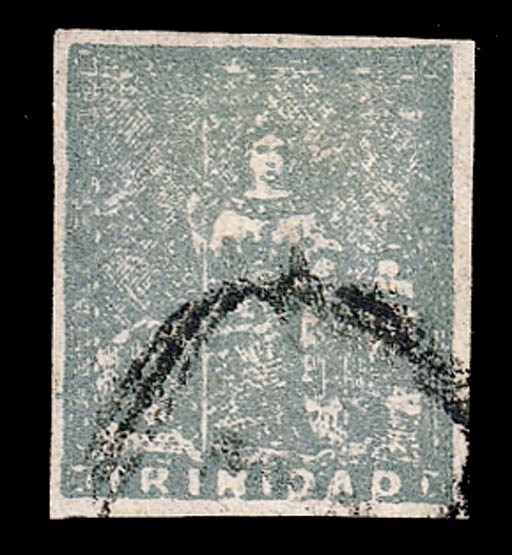 used  (1d.) bluish grey with good to large margins, mainly lightly cancelled, very fine. R.P.S. Certificate (1958). S.G. 19, £400. Photo