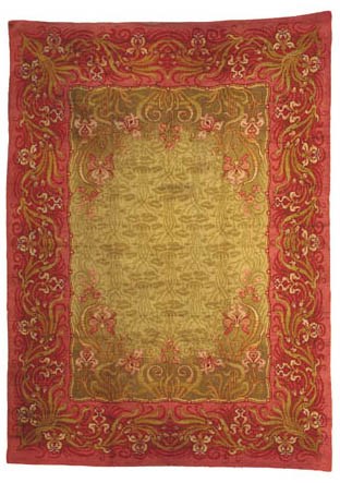 AN ART NOUVEAU CARPET