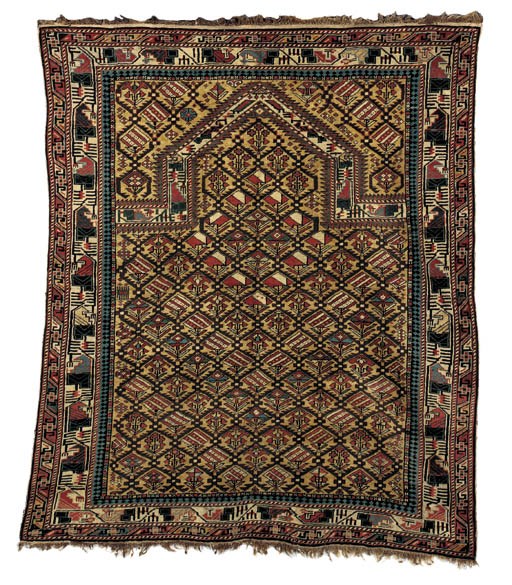 A SHIRVAN PRAYER RUG