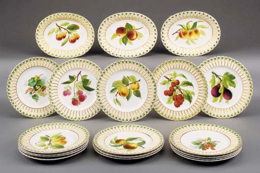 A Copeland and Garret part dessert-service