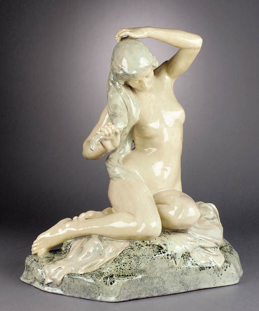 A Marcel Guillard earthenware figure