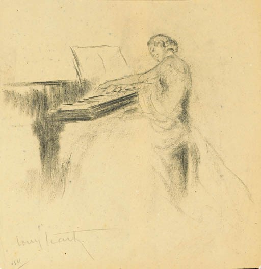 A CHARCOAL DRAWING BY LOUIS ICART