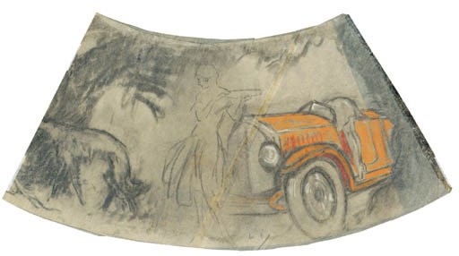 A CHARCOAL LAMPSHADE DESIGN