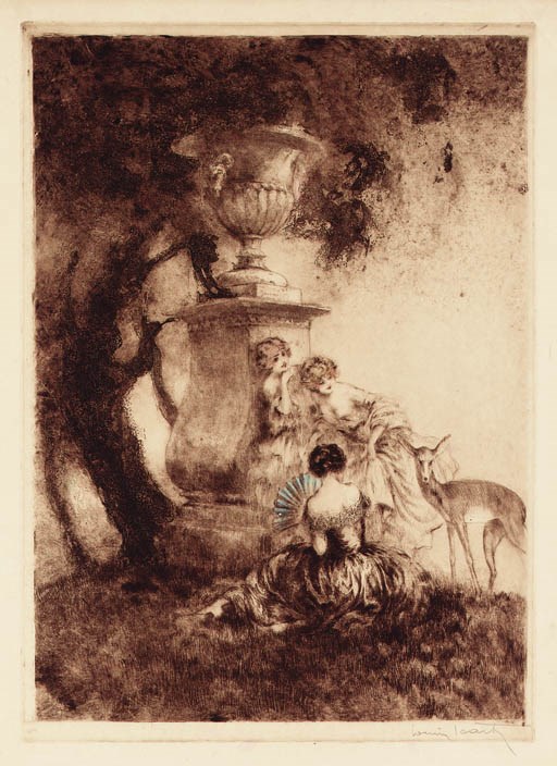 'Four Dears' by Louis Icart