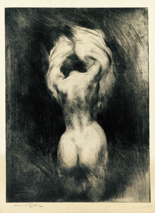 A DRYPOINT AND ETCHING BY MANUEL ROBBE