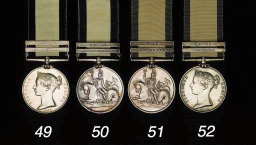 NAVAL GENERAL SERVICE 1793-1840, two clasps, 4 November 1805, Lissa (Wm. Wolrige, Lieut., R.N.), edge bruising, good fine