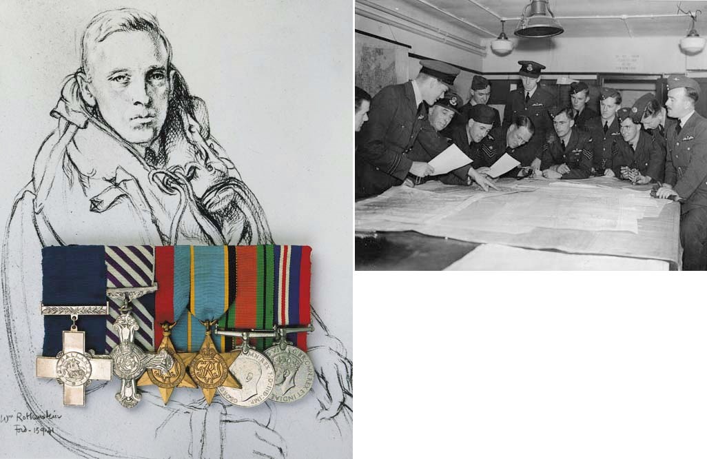 The Unique Second World War Bomber Command G.C., D.F.C. Group of Six to Squadron Leader E.D. Parker, Royal Air Force Volunteer Reserve, Who Was Killed in Action Over Berlin at the Commencement of His Third Operational Tour
