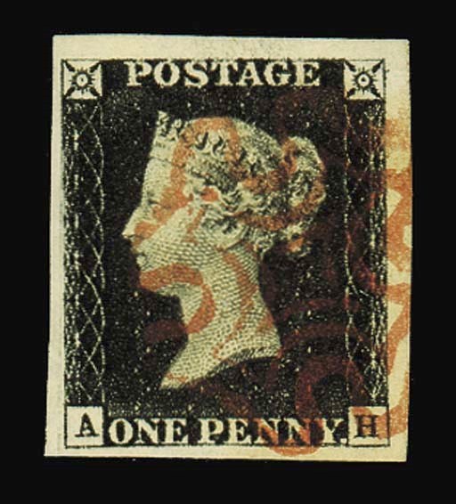 used  AH, good to enormous margins, very neatly cancelled; fine and very attractive. Photo