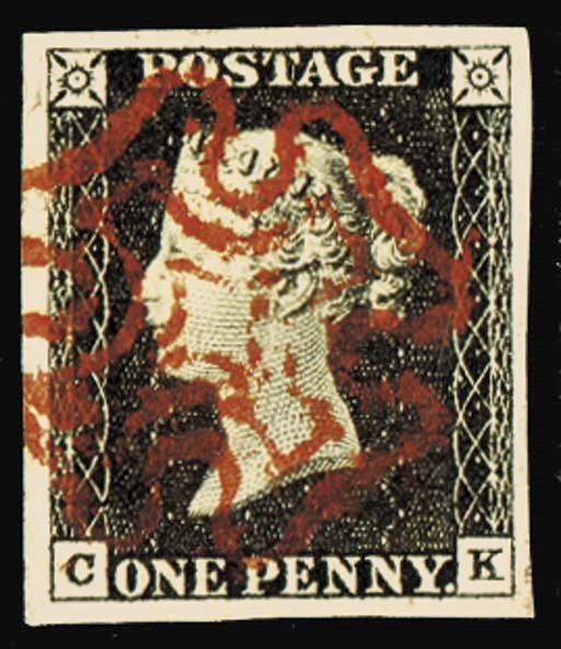 used  CK, good to very large margins, very neatly cancelled; fine and most attractive. Photo